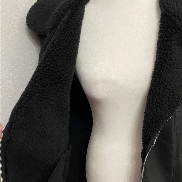 NWT Marc New York Jeans Black Shearling-Lined Women's Vest Plus Size 2X - Picture 7 of 12